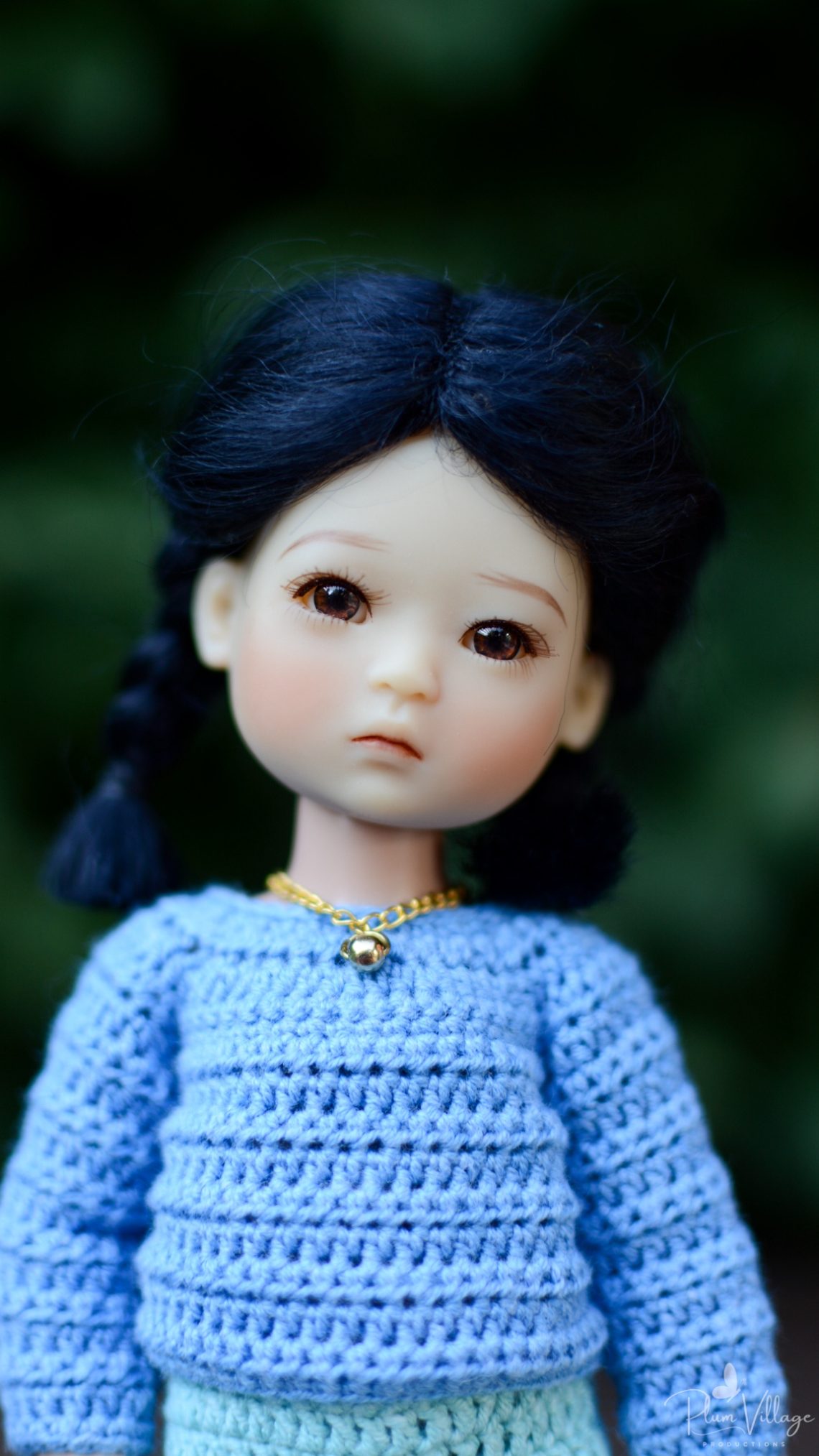 Mia's Long Sleeve Crochet Shirt - Plum Village Productions